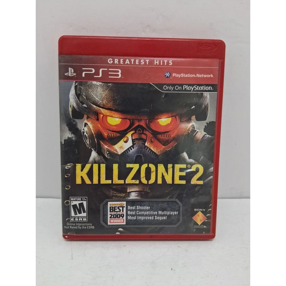 Killzone 2 Sony PS3 PlayStation 3 Greatest Hits Red Case First Person Shooter